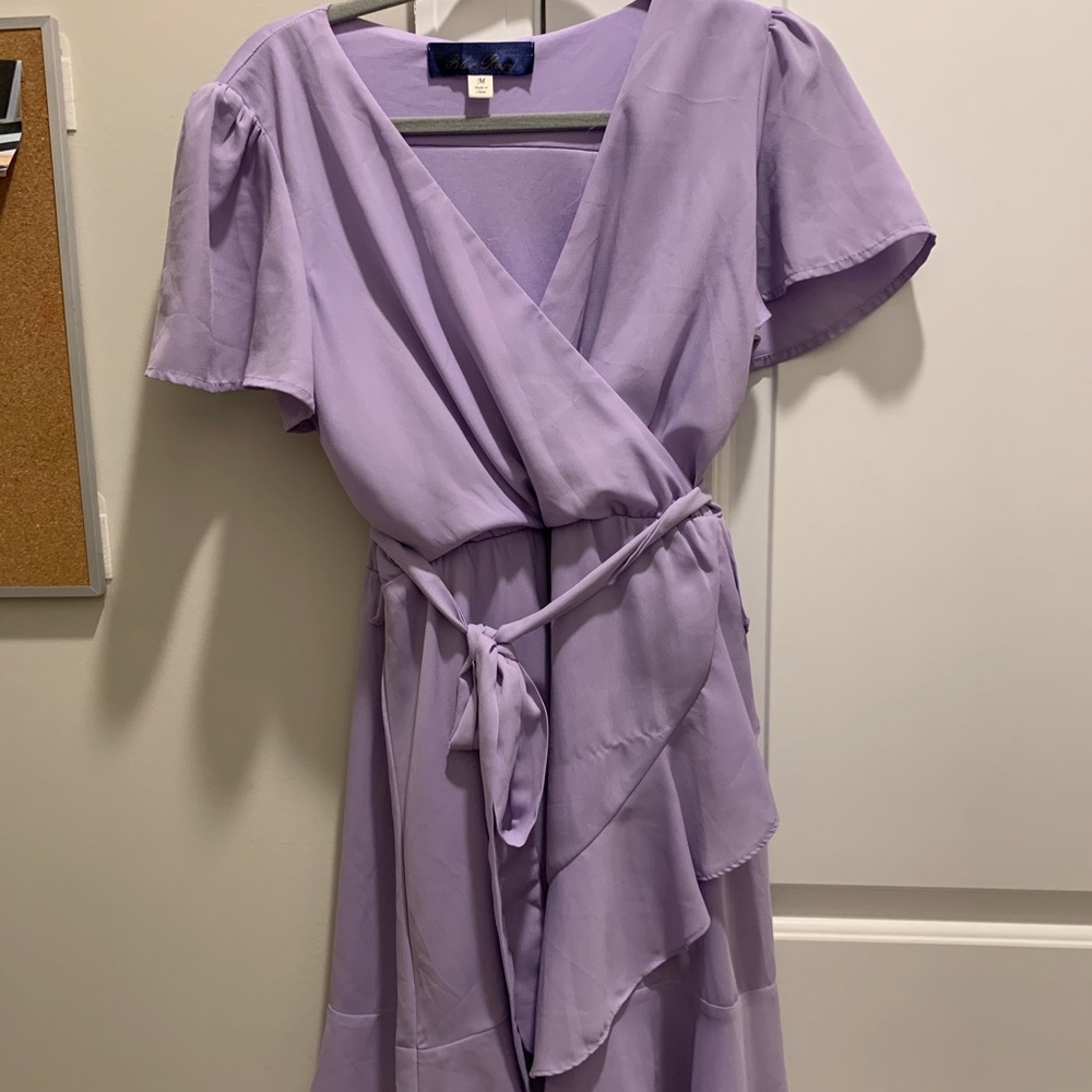 Blue River Ruffle Surplice Dress